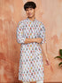 Men's Aqua Silk Blend Kurta