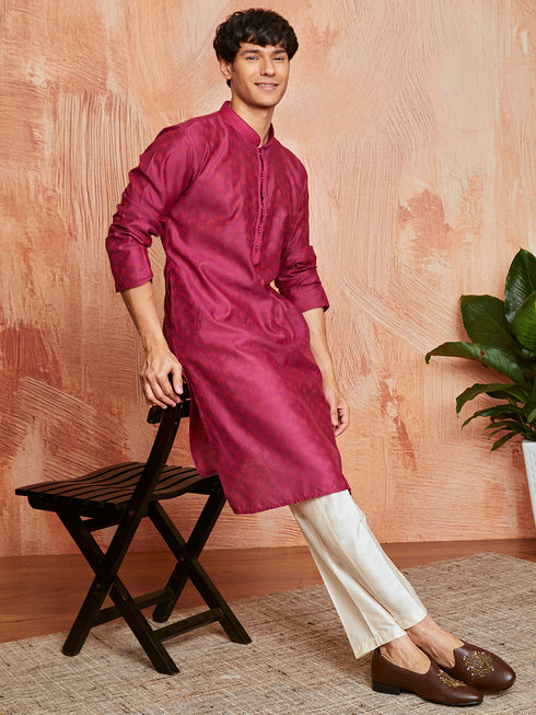 Men's Falsa Silk Blend Kurta And Pyjama Set