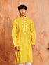 Men's Yellow Cotton Kurta