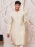Men's Cream Dupion Silk Kurta