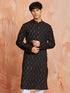 Men's Black Cotton Kurta