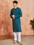Men's Green Cotton Kurta And Pyjama Set