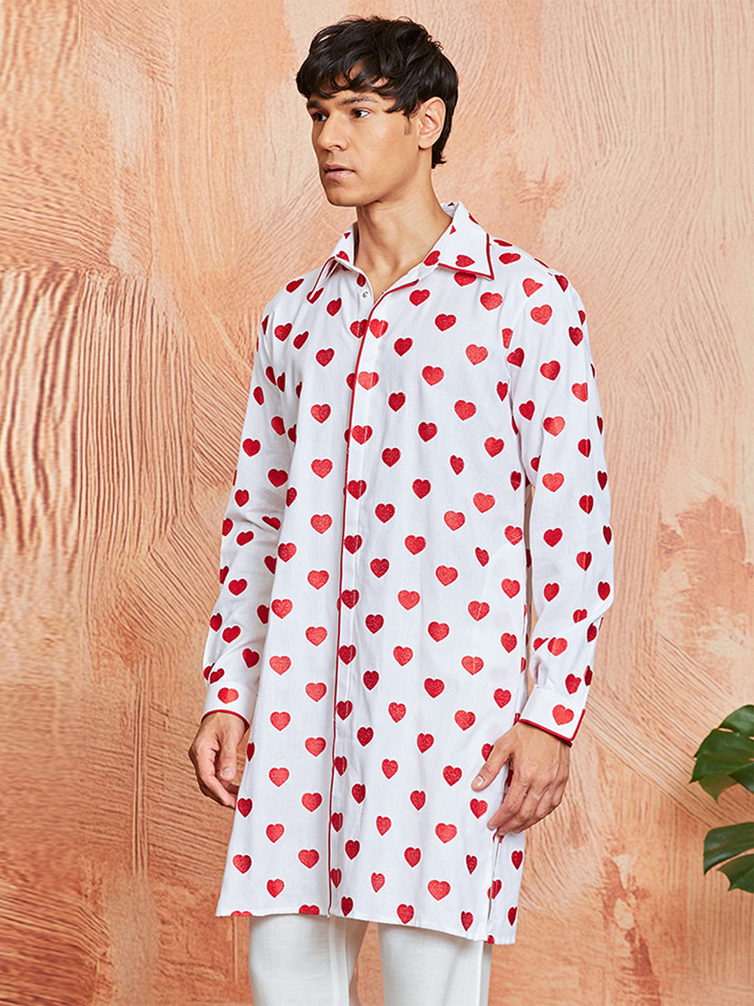 Men's White Cotton Kurta