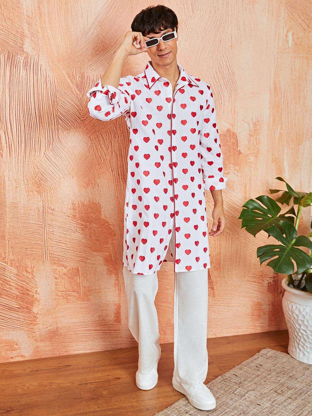 Men's White Cotton Kurta