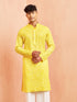 Men's Yellow Cotton Kurta
