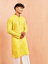 Men's Yellow Cotton Kurta