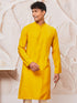 Men's Mustard Cotton Blend Only Kurta