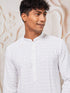 Men's White Rayon Only Kurta