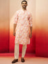 Men Multi Color Cotton Floral Sequin Kurta