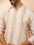 Men's Grey Digital Print Kurta with Pyjama