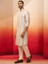 Men's Grey Digital Print Kurta with Pyjama