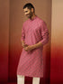 Men Falsa Cotton Gems Work Kurta