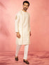 Men's Cream Zardozi Kurta Pant Set