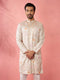 Men's Grey Silk Blend Kurta