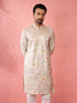 Men's Grey Silk Blend Kurta