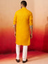 Men's Yellow Digital Print Kurta with Pyjama