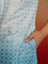 Men's Aqua Ombre Long Kurta