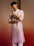 Men's Onion Ombre Long Kurta