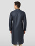 Vastramay Men's Navy Blue Cotton Kurta