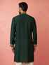 Men's Bottle Green Modal Chanderi Kurta