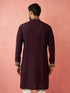 Men's Purple Modal Chanderi Kurta
