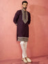 Men's Purple Modal Chanderi Kurta