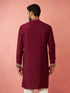 Men's Wine Modal Chanderi Kurta