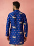 Men's Rayon Full Slevee Blue Kurta