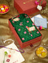 Men's Green Digital Print Kurta Rakhi Gift Box for Brother | Includes Rakhi & Festive Essentials