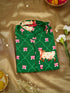 Men's Green Digital Print Kurta Rakhi Gift Box for Brother | Includes Rakhi & Festive Essentials