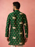 Men's Green Digital Print Kurta