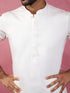Men's Cream Fine Satin Kurta