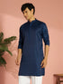 Men Silk Solid Kurta