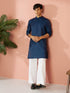 Men Silk Solid Kurta