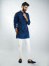 Men Silk Blend Kurta with Cream Cotton Lycra Pyjama Set