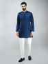 Men Silk Blend Kurta with Cream Cotton Lycra Pyjama Set
