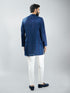 Men Silk Blend Kurta with Cream Cotton Lycra Pyjama Set