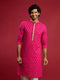 Men Purple Viscose Kurta Navratri, Diwali, Wedding, Festive, Festive Glitz, Durga Puja Ethnic Wear