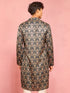 Men's Dark Green Thigh Length Kurta
