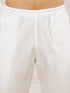 Men's White Cotton Kurta,Pyjama And Dupatta Set