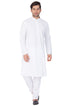 Men's White Cotton Kurta and Pyjama Set