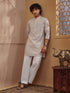 Chiku Embroidered Kurta Pant Set with Wide Leg Pants