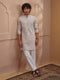 Men Chiku Cotton Embroidered Kurta Pyjama Set