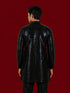 Men Black Geometric Sequin Work Thigh Length Straight Kurta