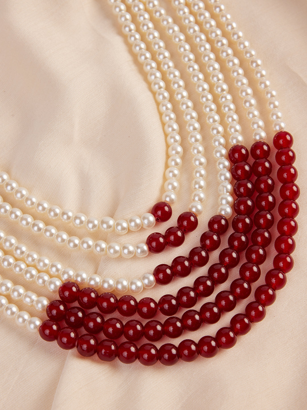 Men's Cream And Maroon - Mala