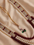 Men's Cream And Maroon - Mala