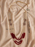 Men's Cream And Maroon - Mala