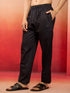 Men's Black Fine Satin Pyjama