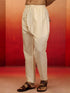 Men's Cream Fine Satin Pyjama