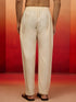 Men's Cream Fine Satin Pyjama